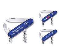 Victorinox Coltello da Tasca Cameriere con Richiesta Stampa Auf der Conchiglia I Regalo per Uomini Donne I per Compleanno I Svizzero Personalizzato con 9 Funzioni 0.3303 - Blu, 84x23x12mm