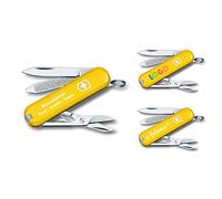 Victorinox Coltello da Tasca Classic SD con Richiesta Stampa Auf der Conchiglia I Regalo per Uomini Donne Compleanno I Svizzero Coltello da Tasca Personalizzato 7 Funzioni 0.6223 Sunny Side - Giallo