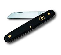 Victorinox Coltello per Fioristi Professionale, Lama Dritta, Nero