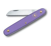 Victorinox Coltello per Fioristi Professionale, Lama Dritta, Viola | Coltello da giardinaggio per fioristi e vivaisti con lama in acciaio da 79 mm e manico in nylon. Prodotto in Svizzera