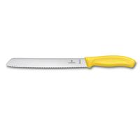 Victorinox Swiss Classic, coltello da pane con lama seghettata da 21 cm in acciaio inox, giallo