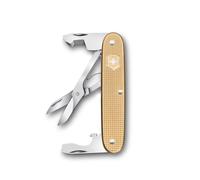 Victorinox Companion Slim Alox, Multiuso, Tascabile, 6 Funzioni, incl. Forbici, Strumento per apertura pacchi, Cacciavite, Swiss Made, Oro