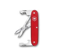 Victorinox Companion Slim Alox, Multiuso, Tascabile, 6 Funzioni, incl. Forbici, Strumento per apertura pacchi, Cacciavite, Swiss Made, Rosso
