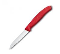 Victorinox CUCHILLO para Verdura, FIBROX Rojo Sierra, 8CM