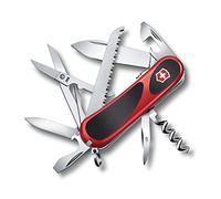 Victorinox, Evolution S17 Grip, Coltellino Svizzero, Originale, Multiuso, Campeggio, 15 Funzioni, Lama, grande, Apriscatole, Bloccabile