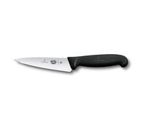 Victorinox Fibrox, Coltello da Chef, Coltello Universale piccolo per Frutta e Verdura, 12 cm, Lama Dritta, Affilato, Acciaio Inossidabile, Nero