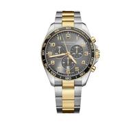 Victorinox Fieldforce Classic Chrono Men's Watch V241902 - Gray Dial, Two-Tone Bracelet