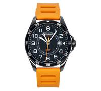 Victorinox Fieldforce GMT Rubber Strap Matt Black Dial Quartz 241897 Mens Watch