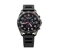 Victorinox Fieldforce Sport Chrono Men's Watch V241889 - Black Dial, Black Rubber Strap