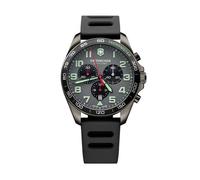 Victorinox Fieldforce Sport Chrono Men's Watch V241891 - Gray Dial, Black Rubber Strap
