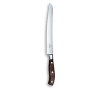 Victorinox Grand Maître, coltello professionale per pane e pasticceria, lama extra-affilata, bordo seghettato, 23 cm, elegante manico in legno, acciaio inossidabile, marrone