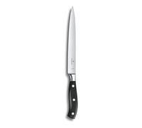 Victorinox Grand Maître, coltello professionale per sfilettare, lama extra-affilata, affilatura diritta, 20 cm, manico in plastica, acciaio inossidabile, nero