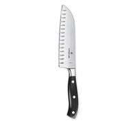 Victorinox Grand Maitre, coltello Santoku con lama intagliata, forgiata, lavabile in lavastoviglie, confezione regalo, colore nero