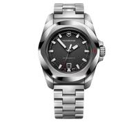 Victorinox I.N.O.X 242030 - Orologio al quarzo in acciaio inox, quadrante nero, 41 mm