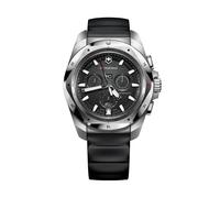 Victorinox I.N.O.X. Chrono Men's Watch V241983 - Black Dial, Black Rubber Strap