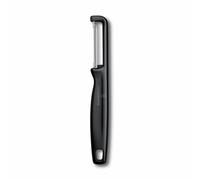 Victorinox Iota Pelapatate per Frutta e Verdura, Lama Diritta, Nero | Pelaverdure universale extra affilato con lama a doppio taglio in acciaio e manico ergonomico leggero, Swiss Made