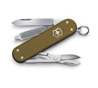VICTORINOX Multiuso Classic SD Alox Limited Edition 2024, 5 Funzioni, Made in Switzerland, Multi-strumento con Forbici, in Scatola Regalo, Terra Brown
