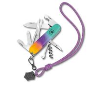 Victorinox Multiuso Companion, 16 Funzioni, Made in Switzerland, Multi-strumento da Donna, in Scatola Regalo, Sydney Style (Turchese, Violetto)