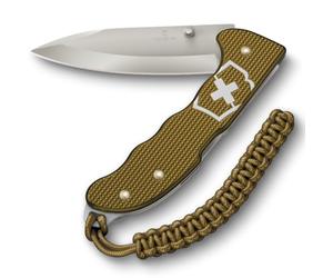 Victorinox Multiuso Evoke Alox Limited Edition 2024, 5 Funzioni, Multiuso Grande, Cordino in Paracord, in Scatola Regalo, Terra Brown