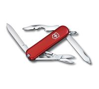 VICTORINOX Multiuso Rambler, Piccolo, 10 Funzioni, Made in Switzerland, Multi-strumento con Cacciavite Phillips, Forbici, Rosso
