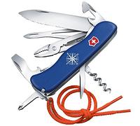 VICTORINOX Multiuso Skipper, Multiuso per la Vela, 5 Funzioni, Made in Switzerland, Multi-strumento con Lama Grande Ondulata, Lama Bloccabile, Blu