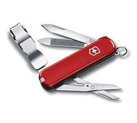 VICTORINOX Nail Clip 580, strumento per la cura delle unghie (8 funzioni, tagliaunghie, forbici), rosso