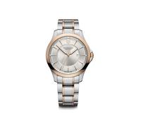 Victorinox Orologio Uomo Alliance Ø 40 mm, Swiss Made, Quarzo Analogico, Impermeabile fino a 100 m, Vetro Zaffiro, Bracciale Inox, Oro rosa/Argento