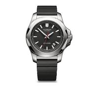Victorinox Orologio Uomo I.N.O.X. Ø 43 mm, Swiss Made, Quarzo Analogico, Impermeabile fino a 200 m, Vetro Zaffiro, Cinturino in Caucciù, Nero