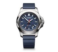 Victorinox Orologio Uomo I.N.O.X. Ø 43 mm, Swiss Made, Quarzo Analogico, Impermeabile fino a 200 m, Vetro Zaffiro, Cinturino in Caucciù, Blu