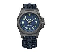 Victorinox Orologio Uomo I.N.O.X. Carbon Ø 43 mm, Swiss Made, Quarzo Analogico, Impermeabile fino a 200 m, Vetro Zaffiro, Cinturino in Paracord, Blu