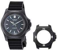 Victorinox Orologio Uomo I.N.O.X. Carbon Mechanical Ø 43 mm, Meccanico, Swiss Made, Impermeabile fino a 200 m, Cinturino in Caucciù, Nero