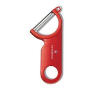 Victorinox Pelapatate con taglierina, per frutta e verdura, lama a pendolo, extra affilata, manico ergonomico, rosso