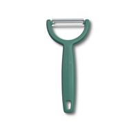 Victorinox Pelapatate Ypso, Pelaverdure Universale, per Frutta e Verdura, Bordo Seghettato, Doppio Taglio, Extra Affilato, Swiss Made, Verde