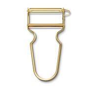 Victorinox Pelaverdure REX Placcato in Oro, Pelapatate, Forma Ergonomica, Lama Ultra Affilata, Oro