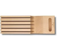 Victorinox Portacoltelli da cassetto senza contenuto, spazio per 5 coltelli da cucina, portacoltelli, salvaspazio, legno di faggio