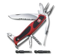 VICTORINOX Ranger Grip Coltello Multiutensile Rosso/Nero Esercito Svizzero...