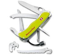 Victorinox, Rescue Tool MW, Coltello Svizzero, Originale, Multiuso, Campeggio, 13 Funzioni, Lama, grande with wavy edge, Screwdriver 7 mm, Bloccabile, Lama a una mano