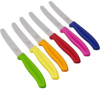 Coltello da Tavola a Lama Seghettata Victorinox Swiss Classic Set 6 Colori - V-6