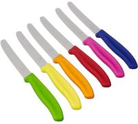 Victorinox - Set da 6 coltelli da Cucina Colorati, Nuova Forma del Manico