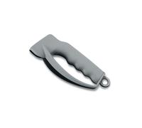 Victorinox Sharpy Affilacoltelli Tascabile con Piastre in Carburo, Grigio | Affilatore ergonomico per coltelli a lama liscia, ideale per outdoor e EDC, 70 mm, piastre a V rotanti, Prodotto in Svizzera