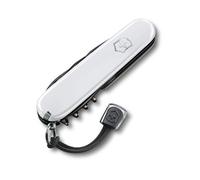 Victorinox Spartan PS - Coltello tascabile con 13 funzioni, lama grande, apriscatole, cavatappi e cordoncino, colore: Bianco