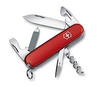 Victorinox Sportsman Coltello Svizzero Multiuso 13 Funzioni Campeggio | Ideale per escursionismo con lima per unghie, cavatappi e lama grande, tascabile 84 mm, guance in ABS, Prodotto in Svizzera
