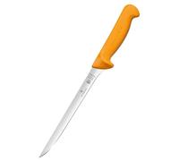 Victorinox, Swibo, coltello da cucina, coltello da pesce con lama normale flessibile, colore giallo, lunghezza della lama 20 cm, in acciaio, colore nero