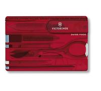 Victorinox, Swiss Card Classic, Coltello Multiuso Svizzero, Carta di Credito, Tascabile, Originale, 10 Funzioni, Forbici, Lima per unghie, Cacciavite 2,5 mm