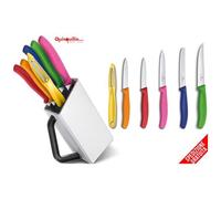 VICTORINOX - Swiss Classic Ceppo Porta Coltelli Bianco Con Spelucchini Assortiti