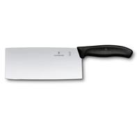 Victorinox Swiss Classic Coltello da Chef Cinese, 18 cm, Rosso | Coltello da cucina professionale per affettare e tritare carne e verdure, lama in acciaio inox, Swiss Made
