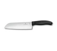 Victorinox Swiss Classic Coltello da Cucina/Santoku, Lama da 17 cm, Acciaio Inox, Inossidabile, in Confezione Regalo, Nero