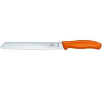 Victorinox Swiss Classic, coltello da pane con lama seghettata da 21 cm in acciaio inox, arancione