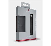 Victorinox Swiss Classic Coltello da picnic pieghevole e tagliere, per frutta, verdura, panini, lama seghettata, extra affilato, Nero