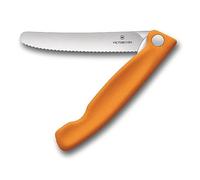 Victorinox swiss classic, coltello arancio pieghevole per verdure, tascabile lama dentata - arancione multimateriale 7613329102893